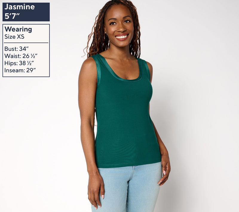 Me by Jennie Garth Hayley Reversible Knit Tank — View 3