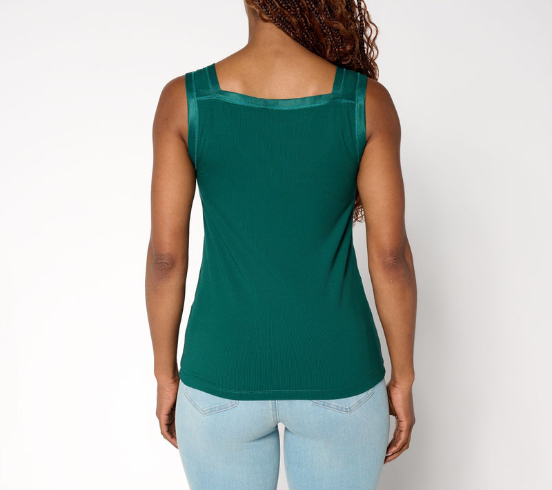 Me by Jennie Garth Hayley Reversible Knit Tank — View 4