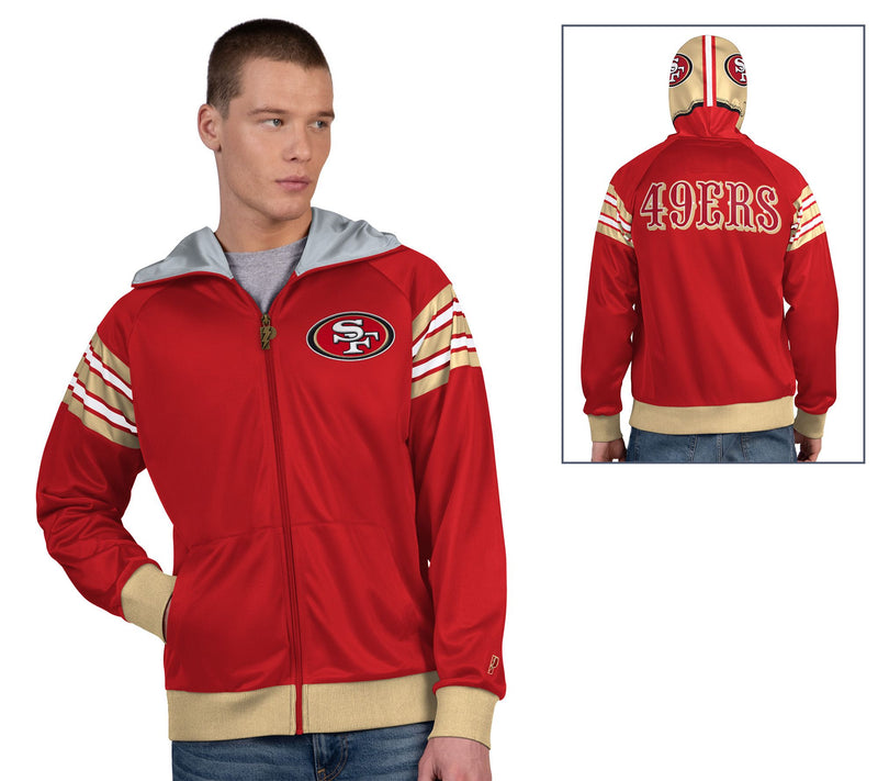 NFL Officially Licensed Pro Player Full Zip Jacket w/ Helmet Hood — Main view