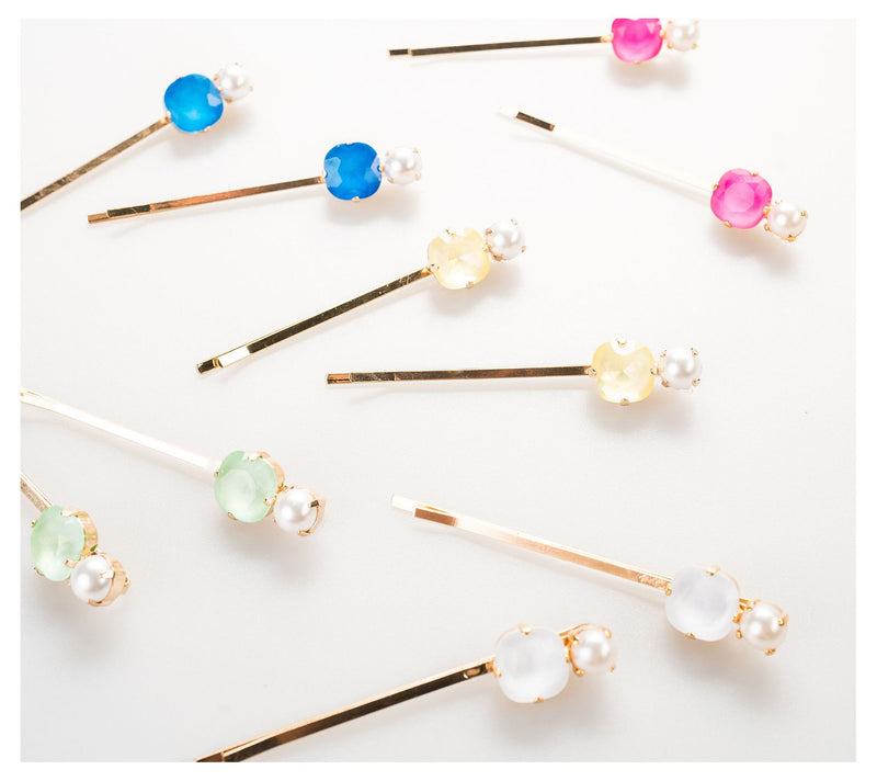 Violet & Brooks Jayne Crystal Bobby Pin Pair — View 2