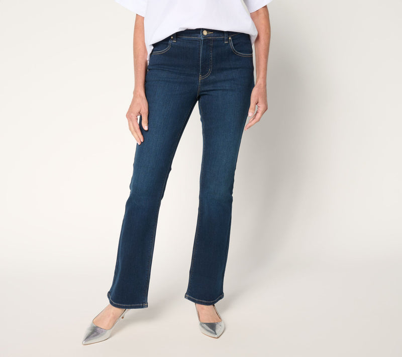 Women with Control Conrour Curves Petite Indigo Jeans — Main view
