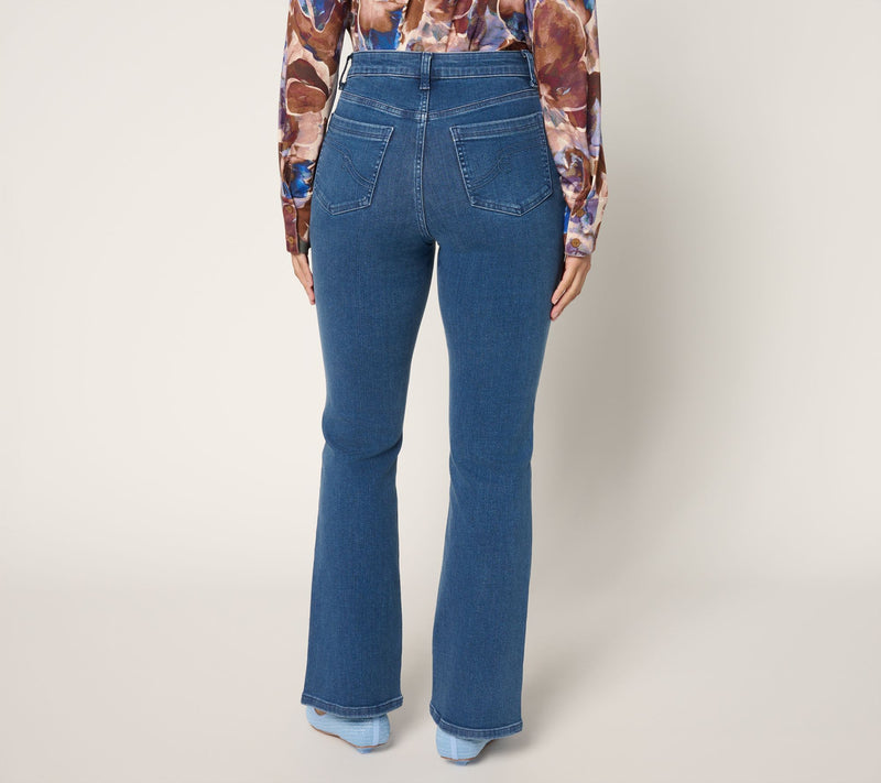 Women with Control Conrour Curves Petite Indigo Jeans — View 6