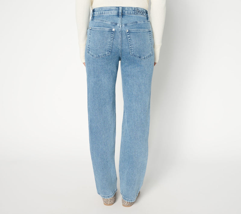 Me by Jennie Garth Petite Distressed Jeans- Indigo — View 8