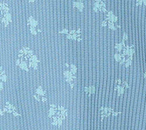 LOGO by Lori Goldstein Printed Waffle Long Sleeve Top — View 7