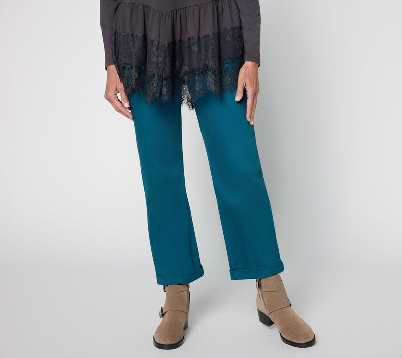 LOGO by Lori Goldstein Tall Color Denim Boyfriend Jean — View 5