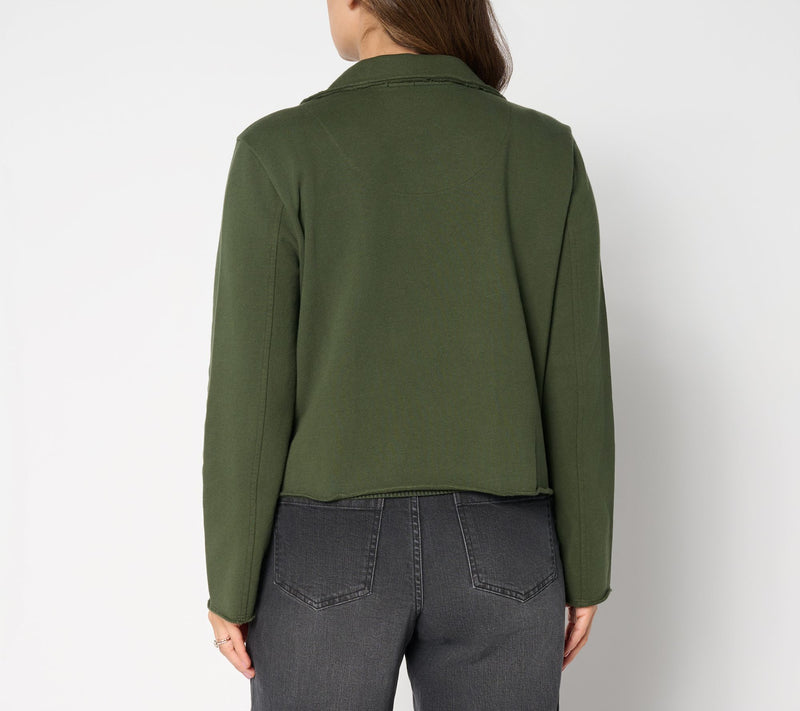 Studio Park x Amy Stran Double Breasted French Terry Jacket — View 4