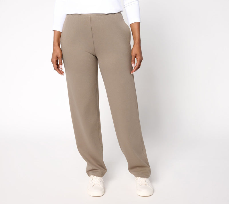 Denim & Co. Regular Knit Twill Straight Leg Pull-On Pant — View 7