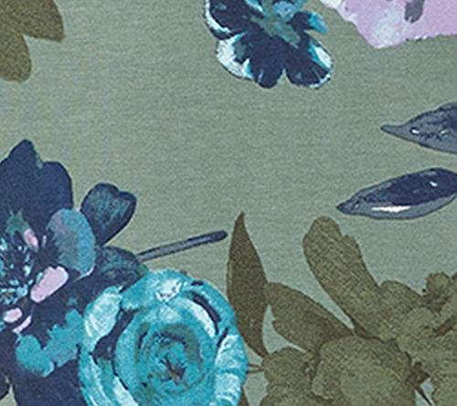 Denim & Co. Printed So Soft Jersey Keyhole Top — View 2
