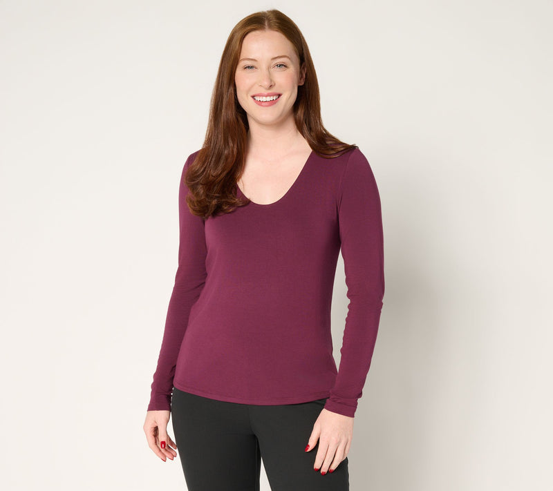 Joan Rivers Wardrobe Builders ButterSoft Long Sleeve Top — View 11