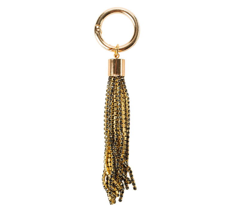 Violet & Brooks Brooke Rhinestone Tassel Bag Charm — View 8