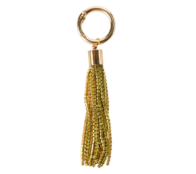 Violet & Brooks Brooke Rhinestone Tassel Bag Charm — View 9