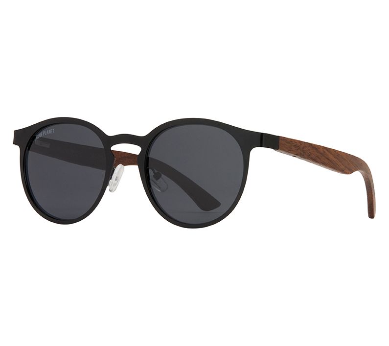 Blue Planet Eco-Eyewear Aren Polarized Wood Sunglasses — Main view