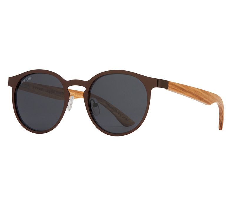 Blue Planet Eco-Eyewear Aren Polarized Wood Sunglasses — View 9