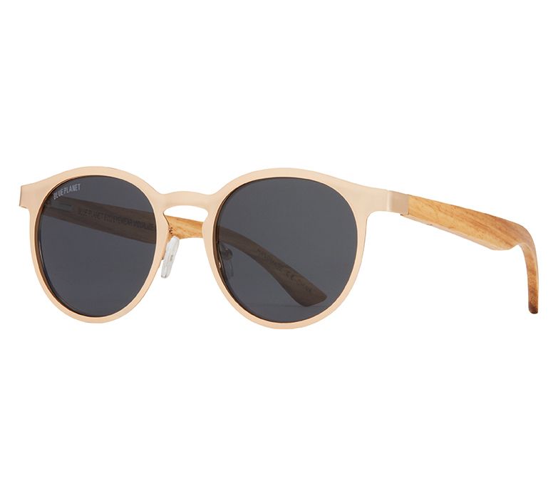 Blue Planet Eco-Eyewear Aren Polarized Wood Sunglasses — View 10
