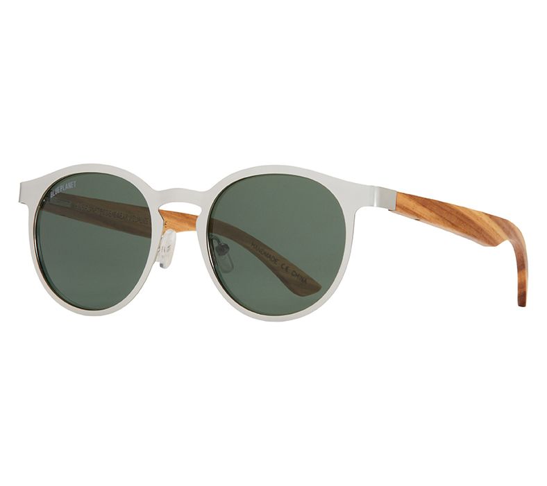 Blue Planet Eco-Eyewear Aren Polarized Wood Sunglasses — View 3