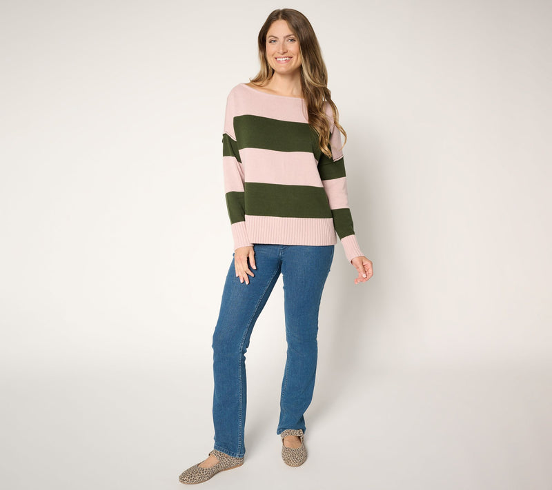 Studio Park x Amy Stran 100% Cotton One Shoulder Sweater — View 5