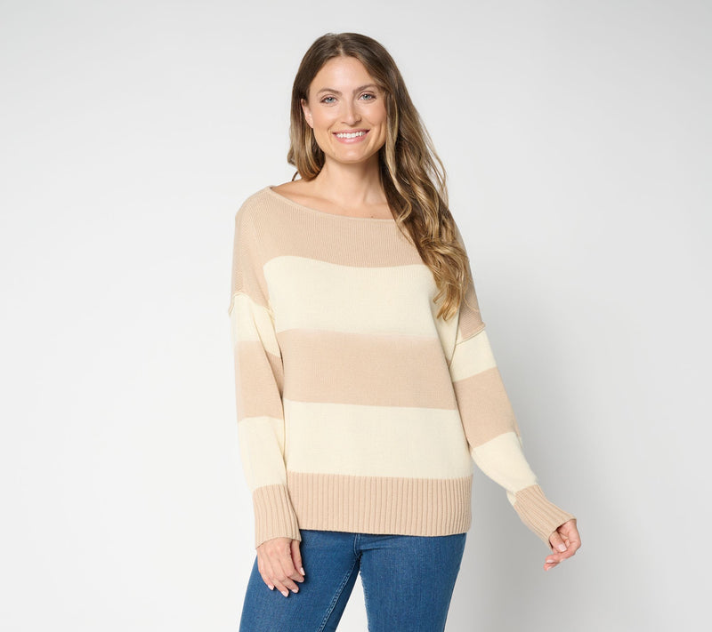 Studio Park x Amy Stran 100% Cotton One Shoulder Sweater — View 13