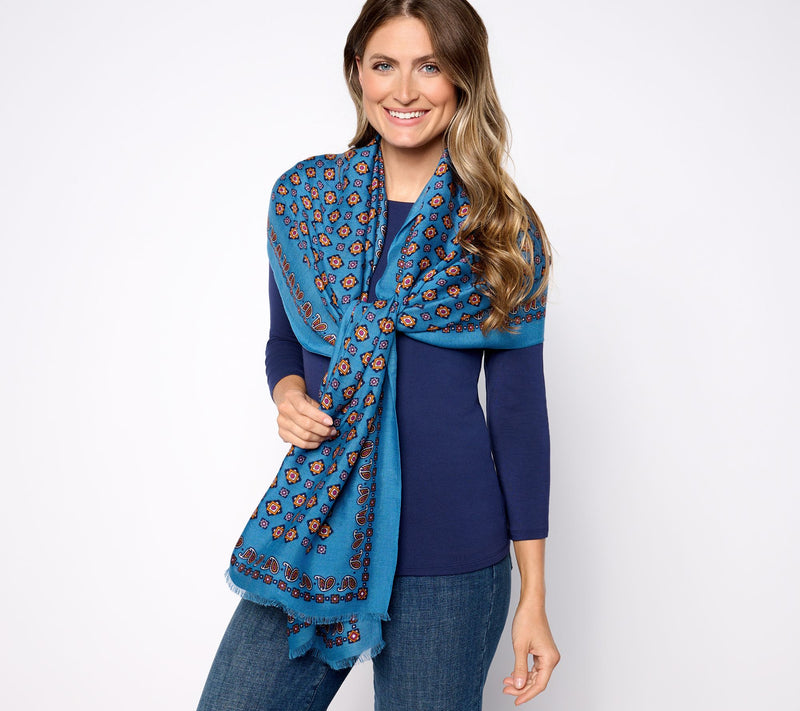 Joan Rivers 74" x 27" Foulard Scarf — View 7