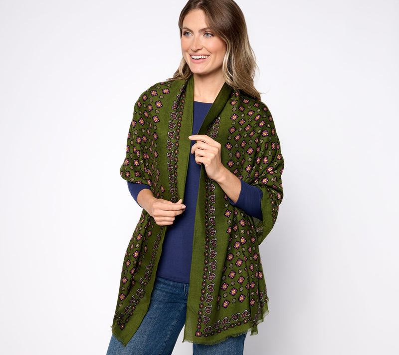 Joan Rivers 74" x 27" Foulard Scarf — View 8
