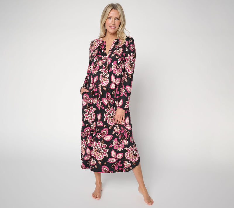 Carole Hochman Feather Soft Long Gown — View 9