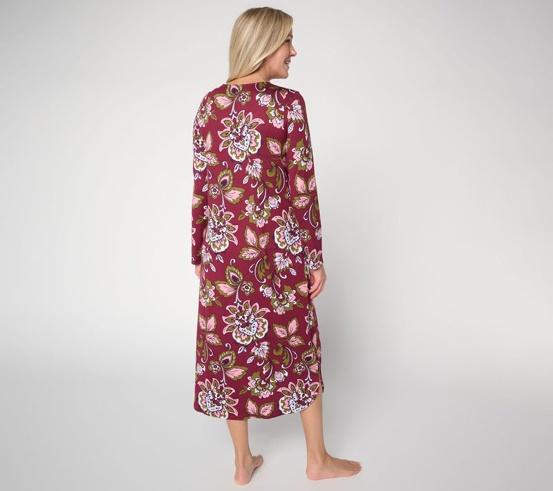 Carole Hochman Feather Soft Long Gown — View 3