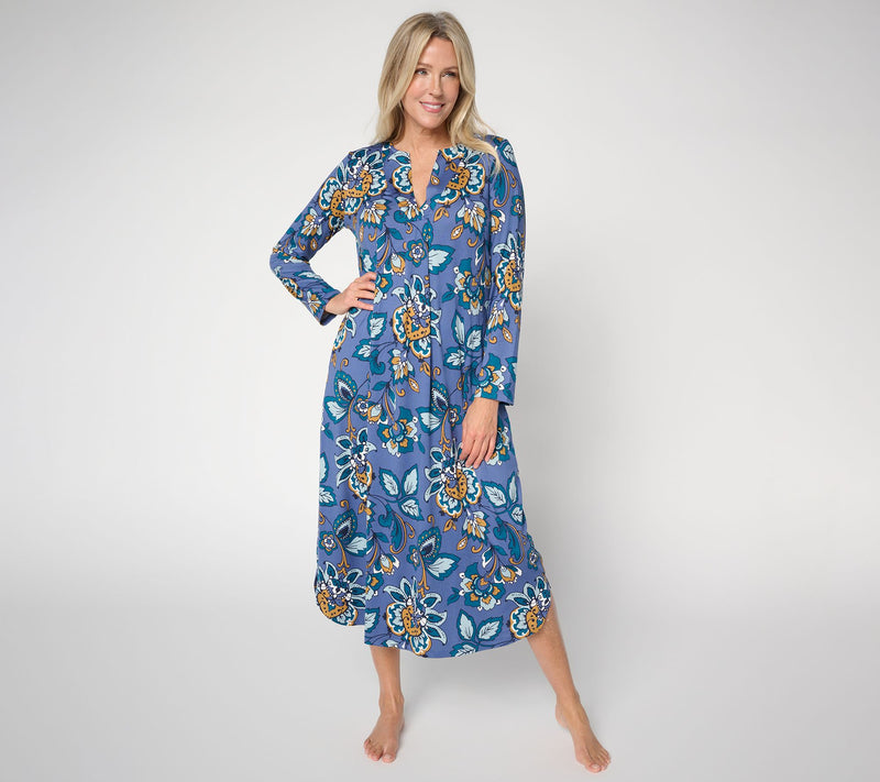 Carole Hochman Feather Soft Long Gown — View 11