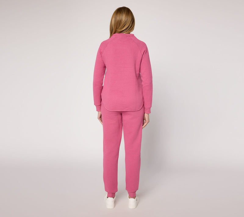 Carole Hochman Grid Knit Jogger Lounge Set — View 10