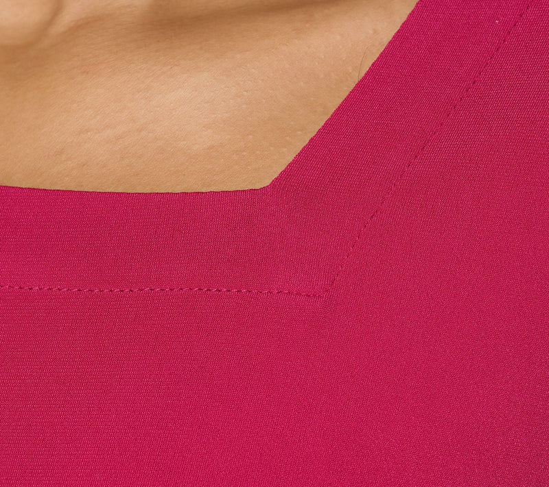 Susan Graver Modern Essentials Liquid Knit A-Line Top — View 5