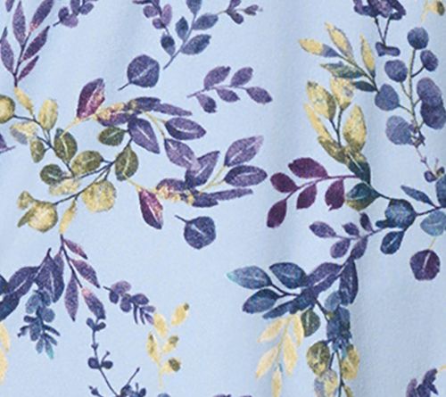 Denim & Co. Printed Heavenly Jersey V-Neck Top — View 9