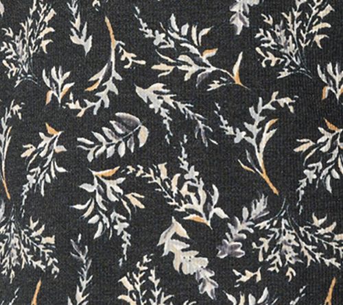 Denim & Co. Printed Floral Waffle Knit Round Neck Top — View 10