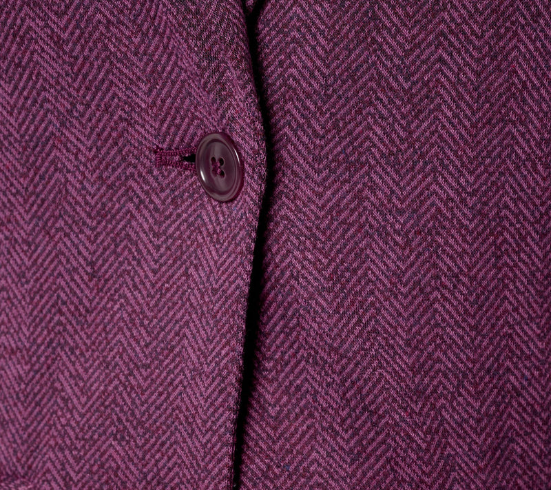 Denim & Co. Petite Knit Jacquard Blazer — View 6