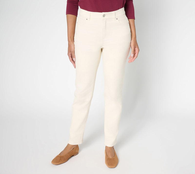 Denim & Co. Regular Color Classic Stretch Slim Straight Jean — Main view