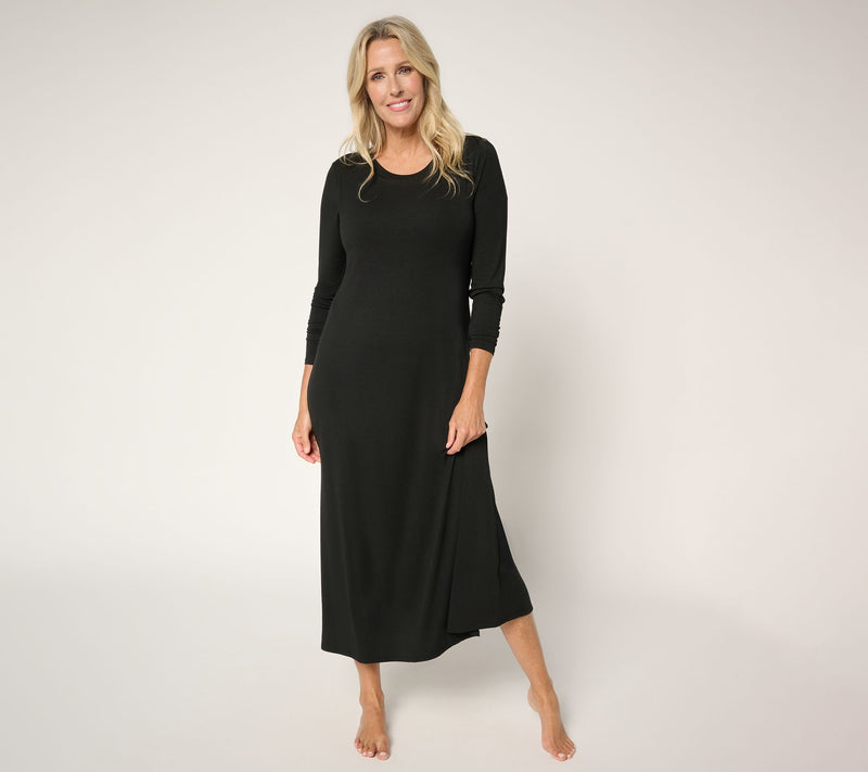 Modern Soul x Anybody Jersey Midi Lounge Dress w/ Support System — View 9