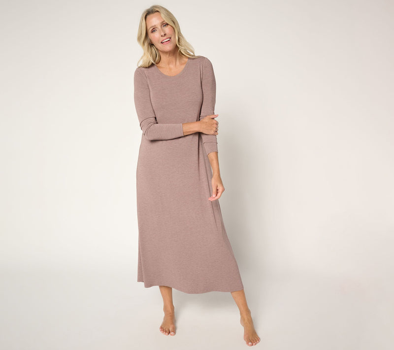Modern Soul x Anybody Jersey Midi Lounge Dress w/ Support System — View 10
