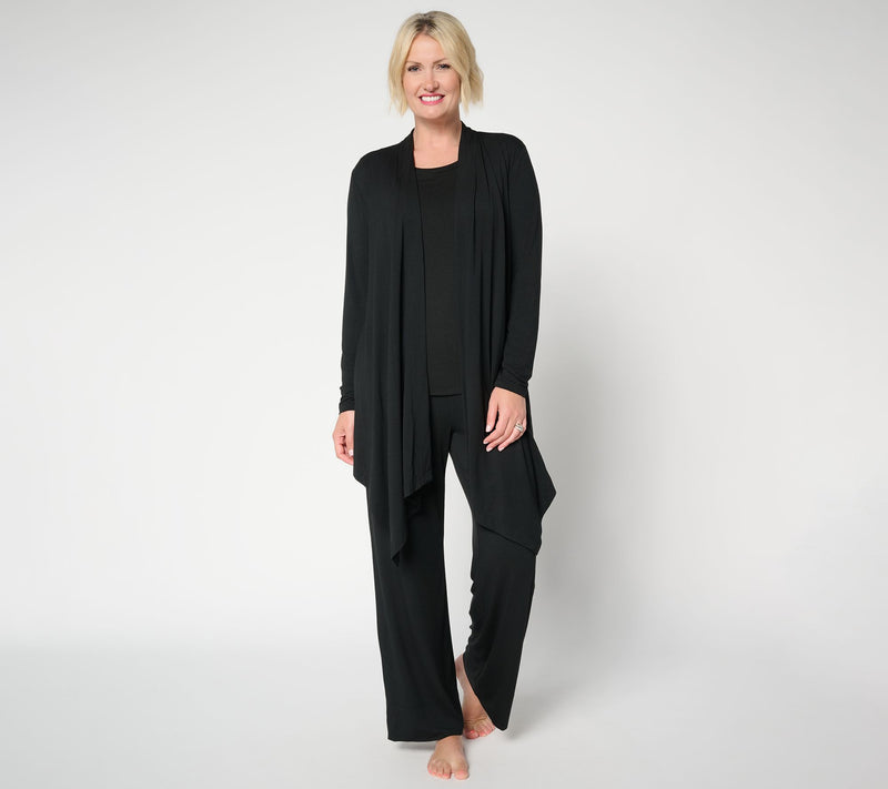 Modern Soul x Anybody Soothing Knit Jersey Waterfall Wrap — View 10