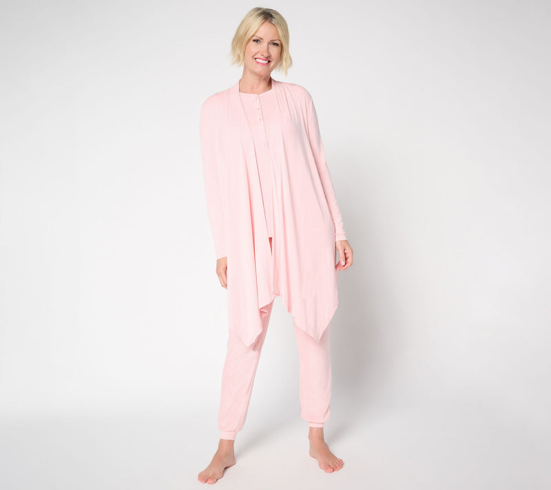 Modern Soul x Anybody Soothing Knit Jersey Waterfall Wrap — View 2