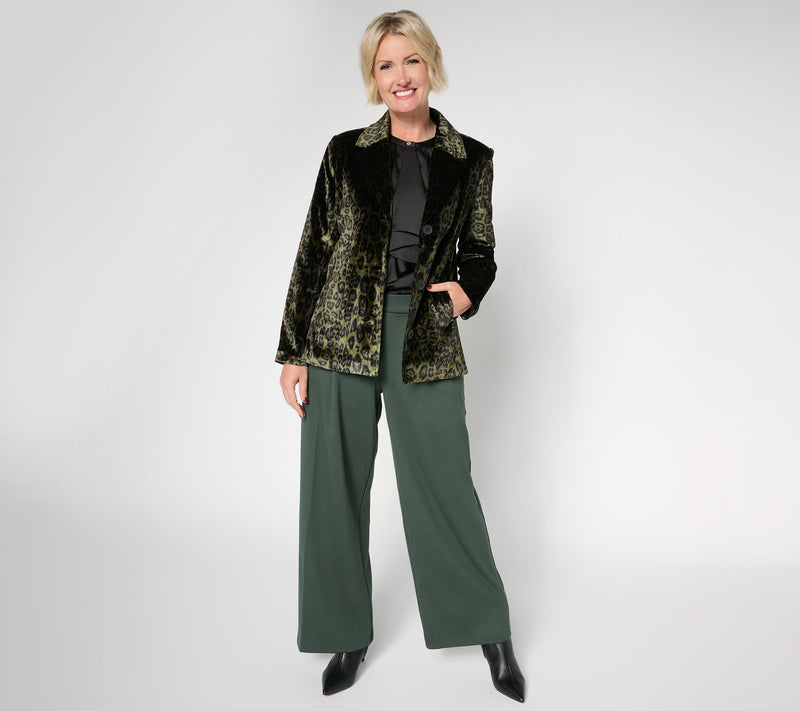 by Stacy London Single Breasted Velvet Blazer — View 5
