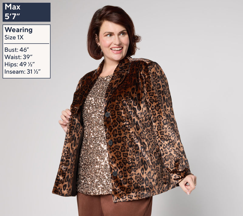 by Stacy London Single Breasted Velvet Blazer — View 2
