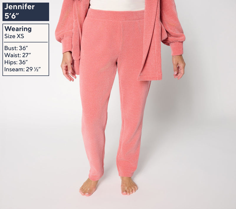 Modern Soul x Anybody Chenille Waffle Knit Tapered Lounge Pant — View 7