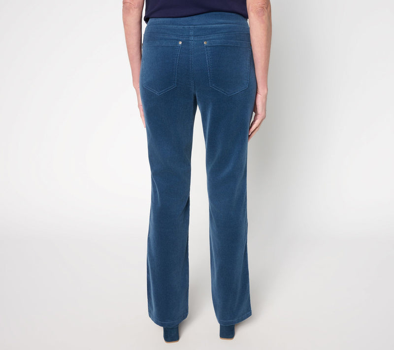 Belle by Kim Gravel Petite TripleLuxe Corduroy Boot Cut Pant — View 3