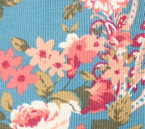 Belle Boho by Kim Gravel Micro Waffle Ranch Floral Print Top — View 7