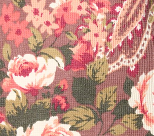 Belle Boho by Kim Gravel Micro Waffle Ranch Floral Print Top — View 8
