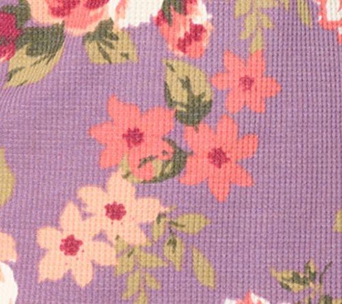 Belle Boho by Kim Gravel Micro Waffle Ranch Floral Print Top — View 9
