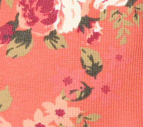 Belle Boho by Kim Gravel Micro Waffle Ranch Floral Print Top — View 10