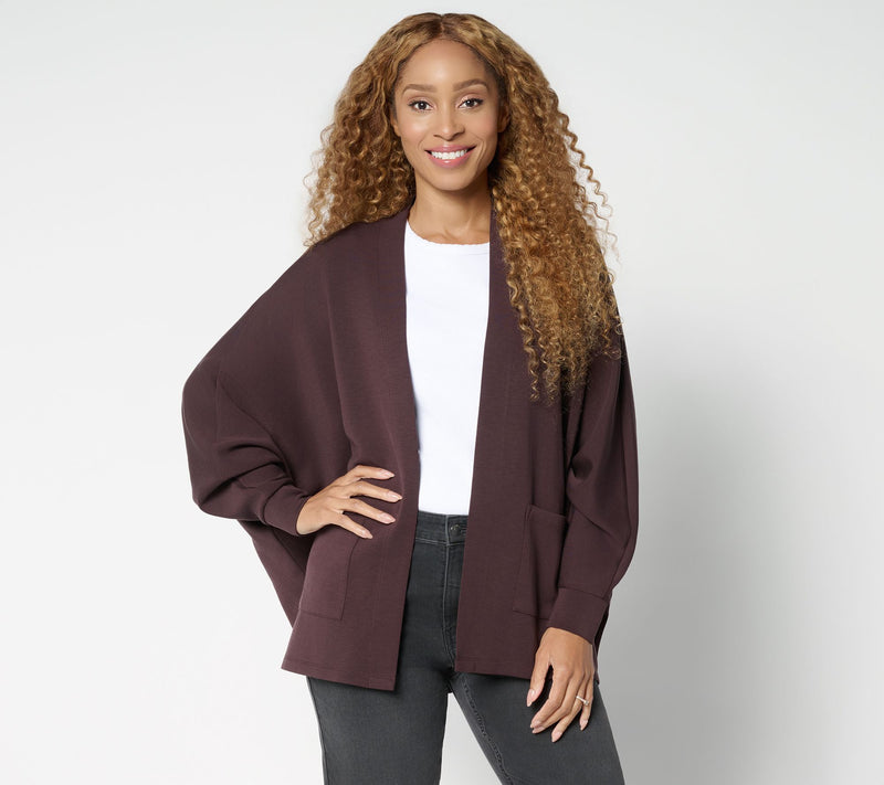 Belle by Kim Gravel ScubaLuxe Le Chic Bat Wing Cardi — View 12