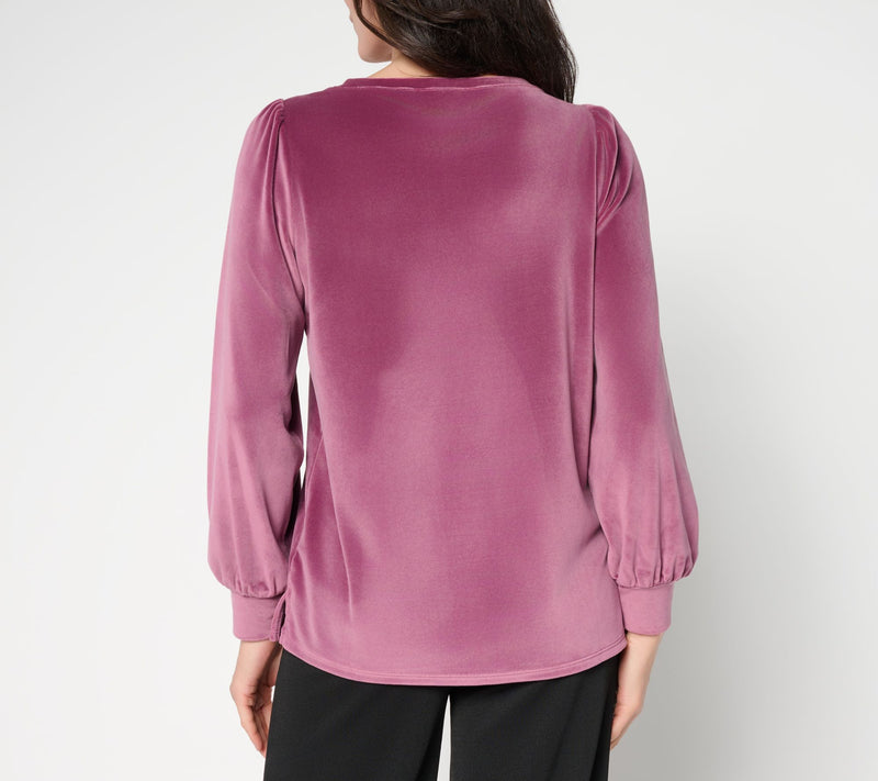 Belle by Kim Gravel Belleour Blouson Sleeve Top — View 12