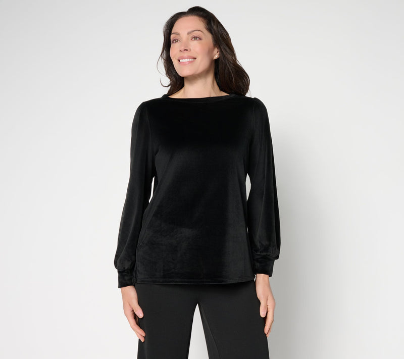 Belle by Kim Gravel Belleour Blouson Sleeve Top — View 3