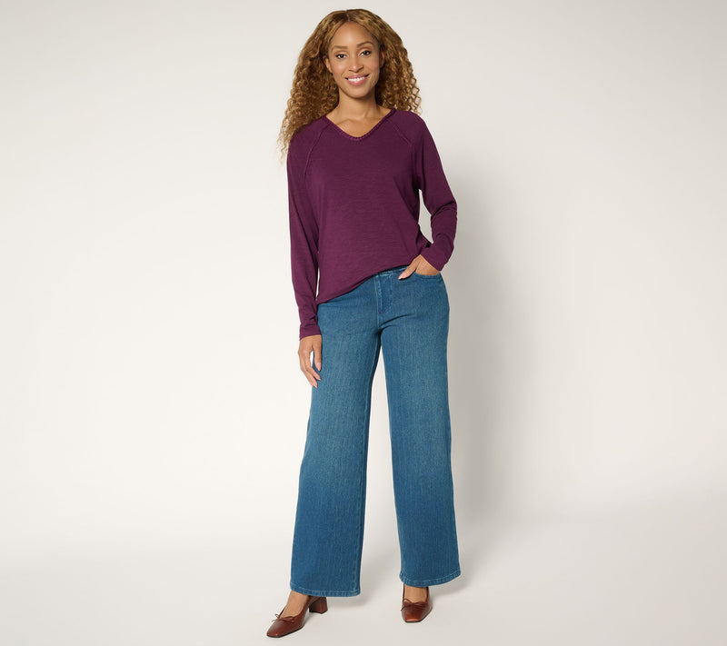 Belle by Kim Gravel Flexibelle Regular High Waist Jean — View 13