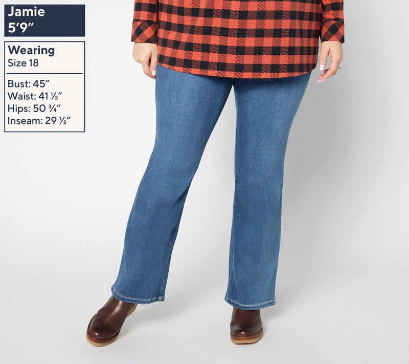 Belle by Kim Gravel Tall TripleLuxe Denim Topstitch Boot Cut Jean — View 8