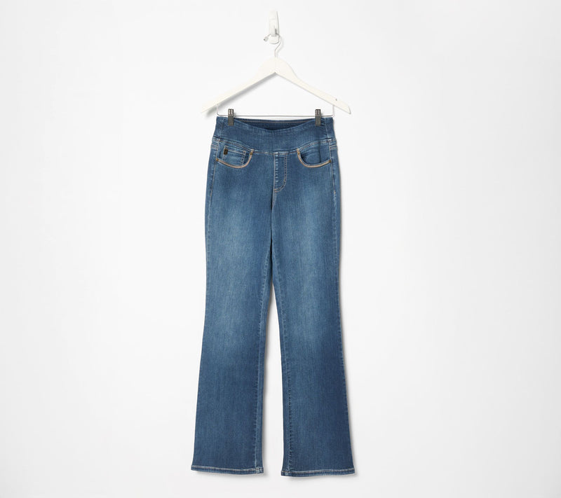 Belle by Kim Gravel Tall TripleLuxe Denim Topstitch Boot Cut Jean — View 7